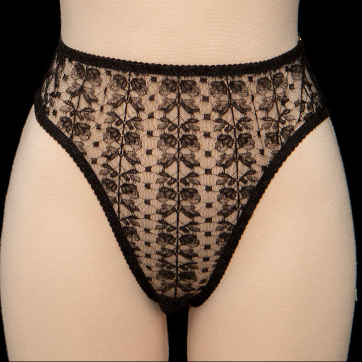 Patreon 2025 Silk Lace High Leg Briefs