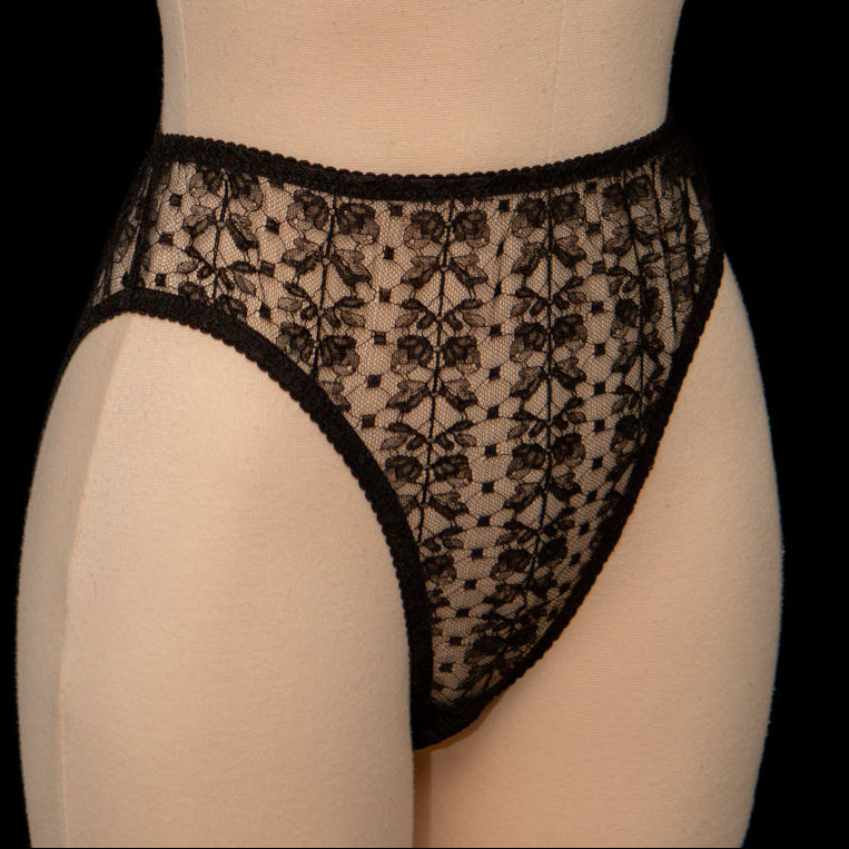 Patreon 2025 Silk Lace High Leg Briefs