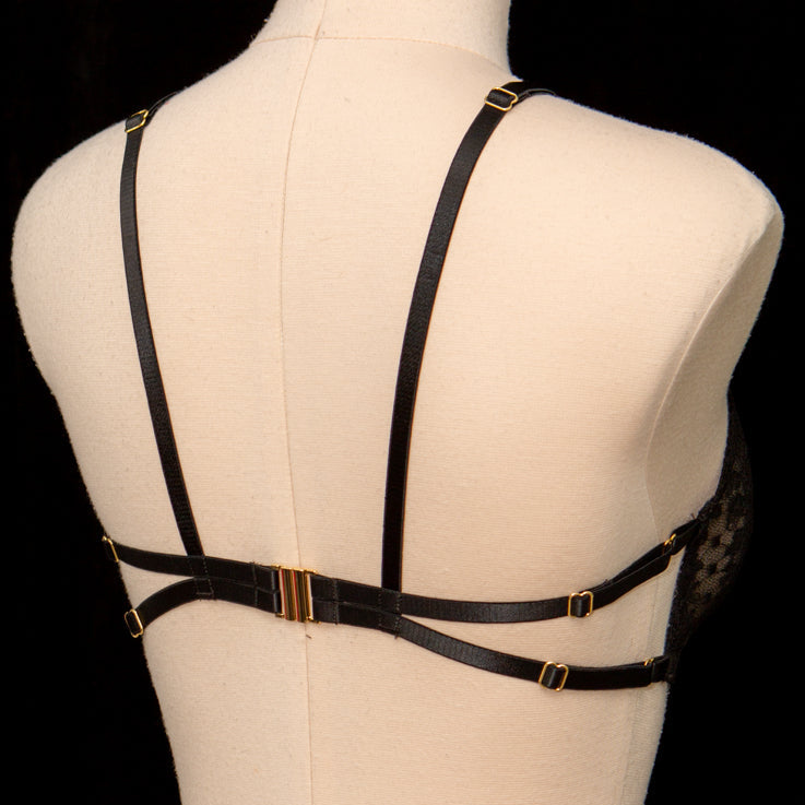 SAMPLE Patreon 2025 Silk Lace High Neck Bralet - Size UK 10 Only