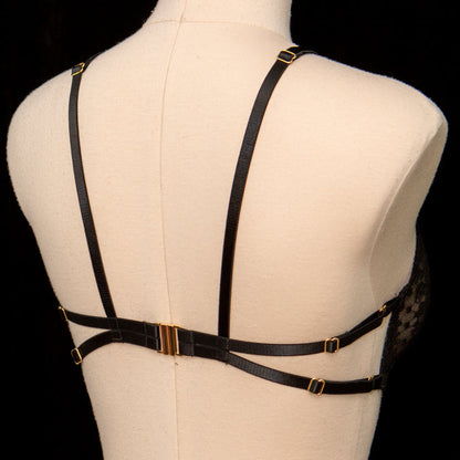 SAMPLE Patreon 2025 Silk Lace High Neck Bralet - Size UK 10 Only