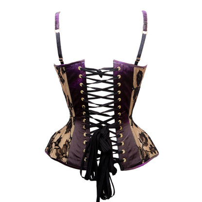 Nocturne Lace & Bobbinet Cupped Corset - Made To Order