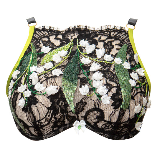 Kore Beaded High Neck Monowire Bra