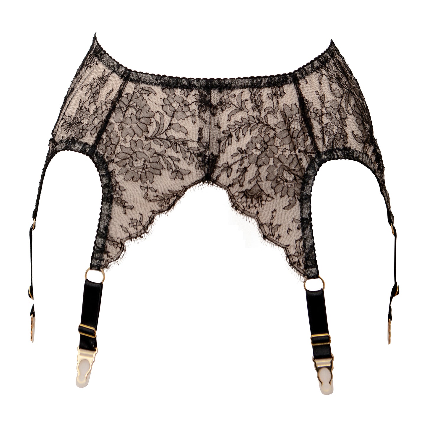 Lachesis Scalloped 6 Strap Suspender Belt