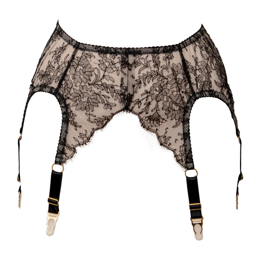 Lachesis Scalloped 6 Strap Suspender Belt