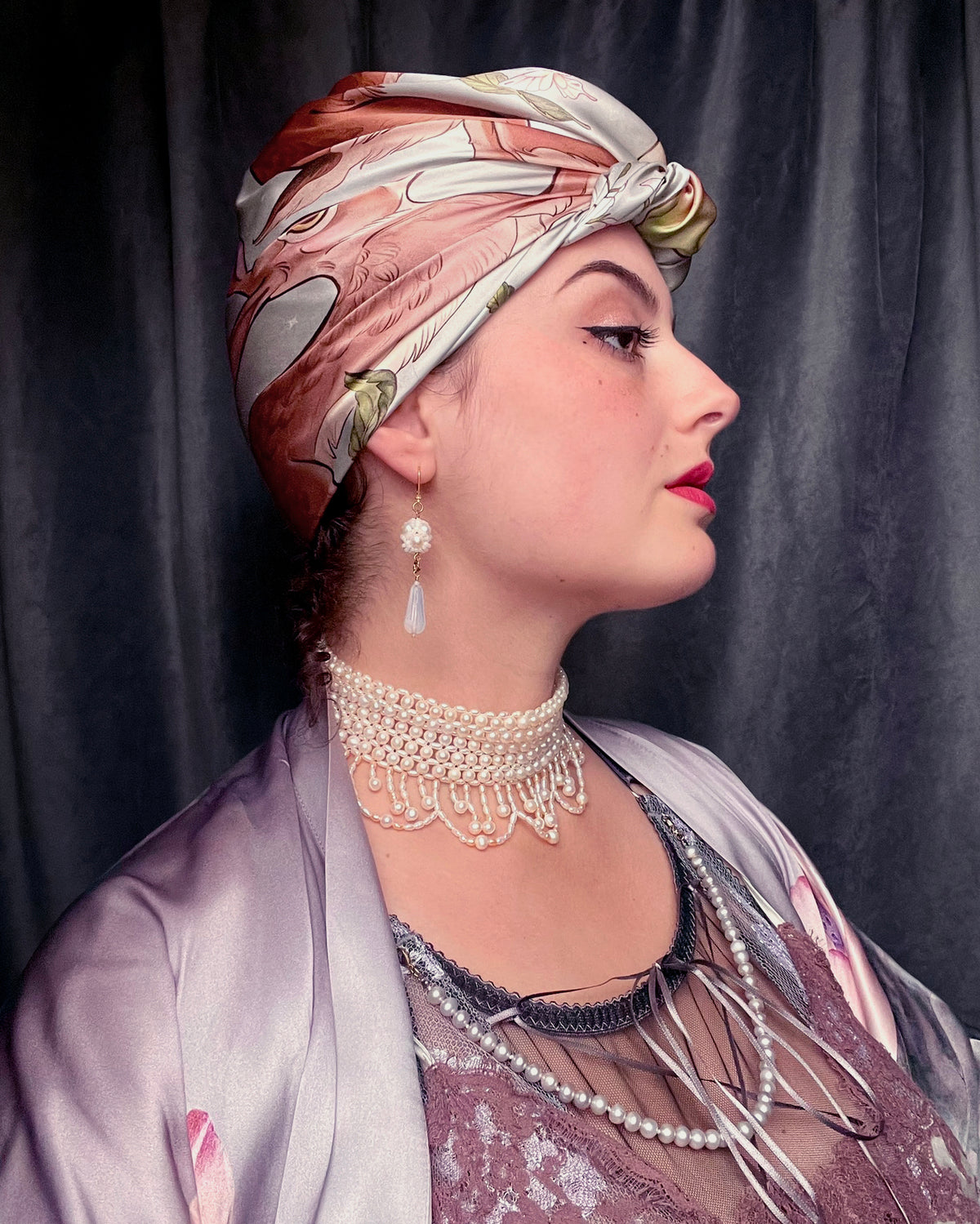 'Three Hares' - 65cm Silk Scarf By Logandria