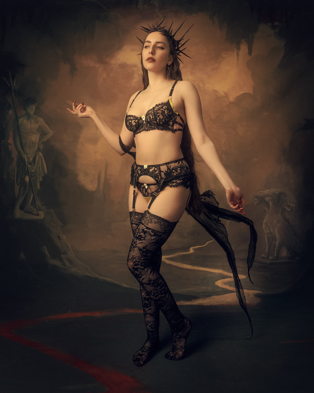 Floraison Lace Stockings