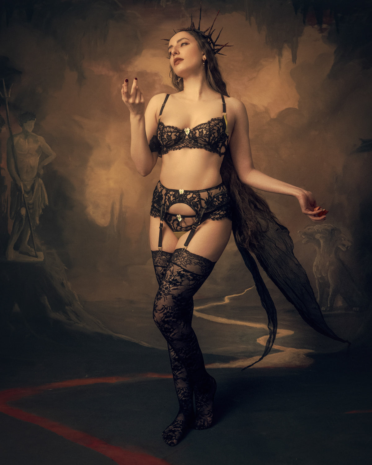 Floraison Lace Stockings