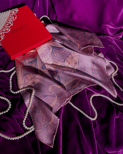 'Puzzle Horse' - Silk Scarf By Logandria