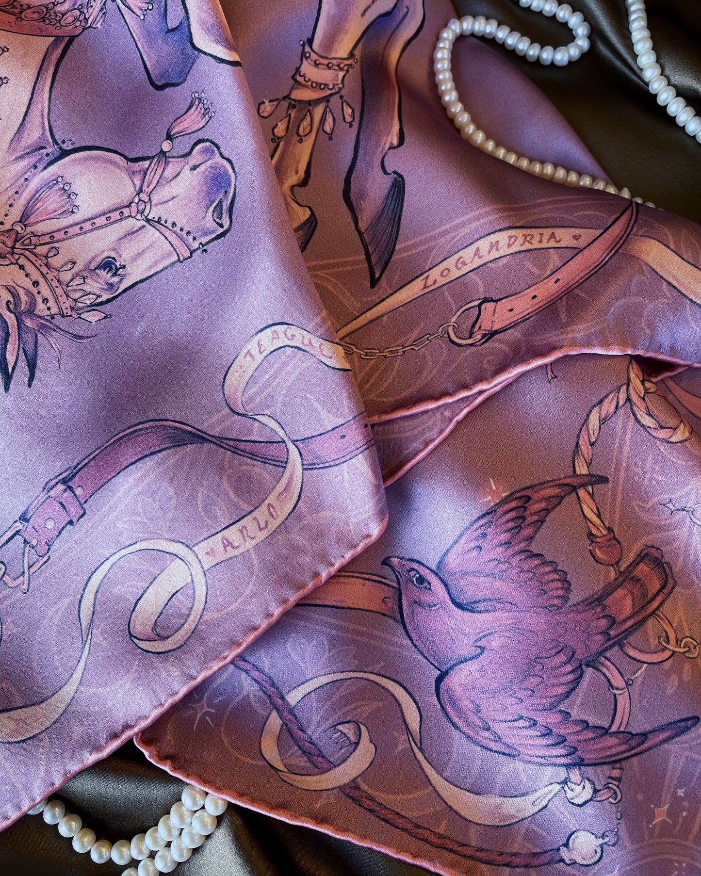 'Puzzle Horse' - Silk Scarf By Logandria