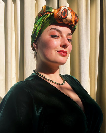 'Medusa' - 105cm Silk Scarf By Logandria
