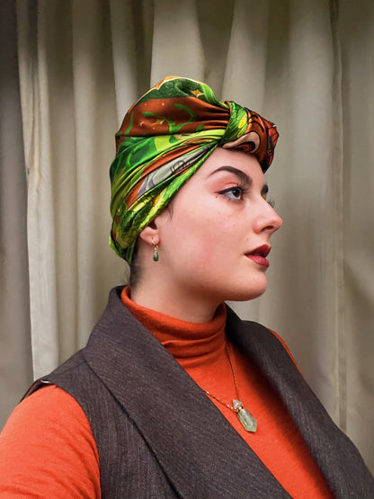 'Medusa' - 105cm Silk Scarf By Logandria