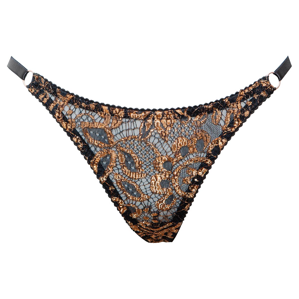 Ara Copper French Lace String Thong – Karolina Laskowska Lingerie