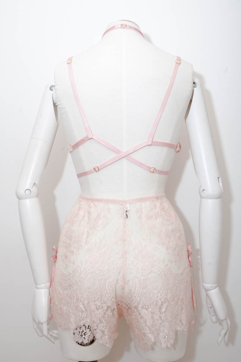 'Charlotte' 1920s Inspired Bandeau Bralet, Tap Pants & Accessory Set
