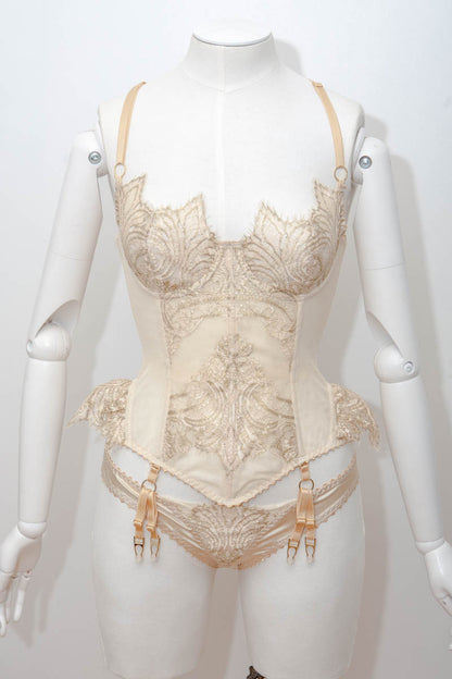 'Cassiopeia' French Lace Basque & Knicker