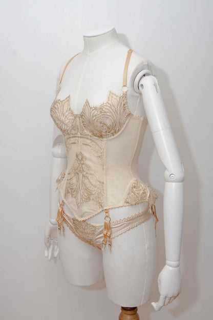 'Cassiopeia' French Lace Basque & Knicker