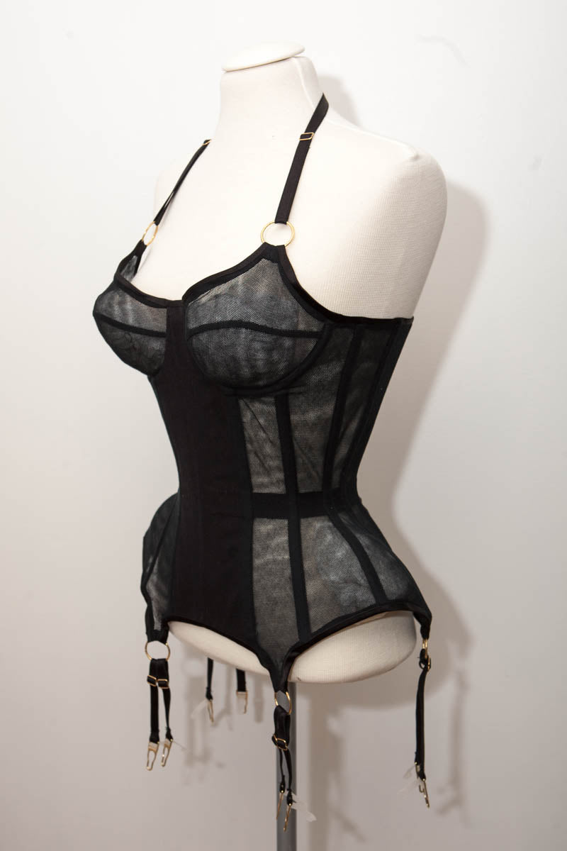 'Bettie' Bobbinet Tulle Cupped Corset