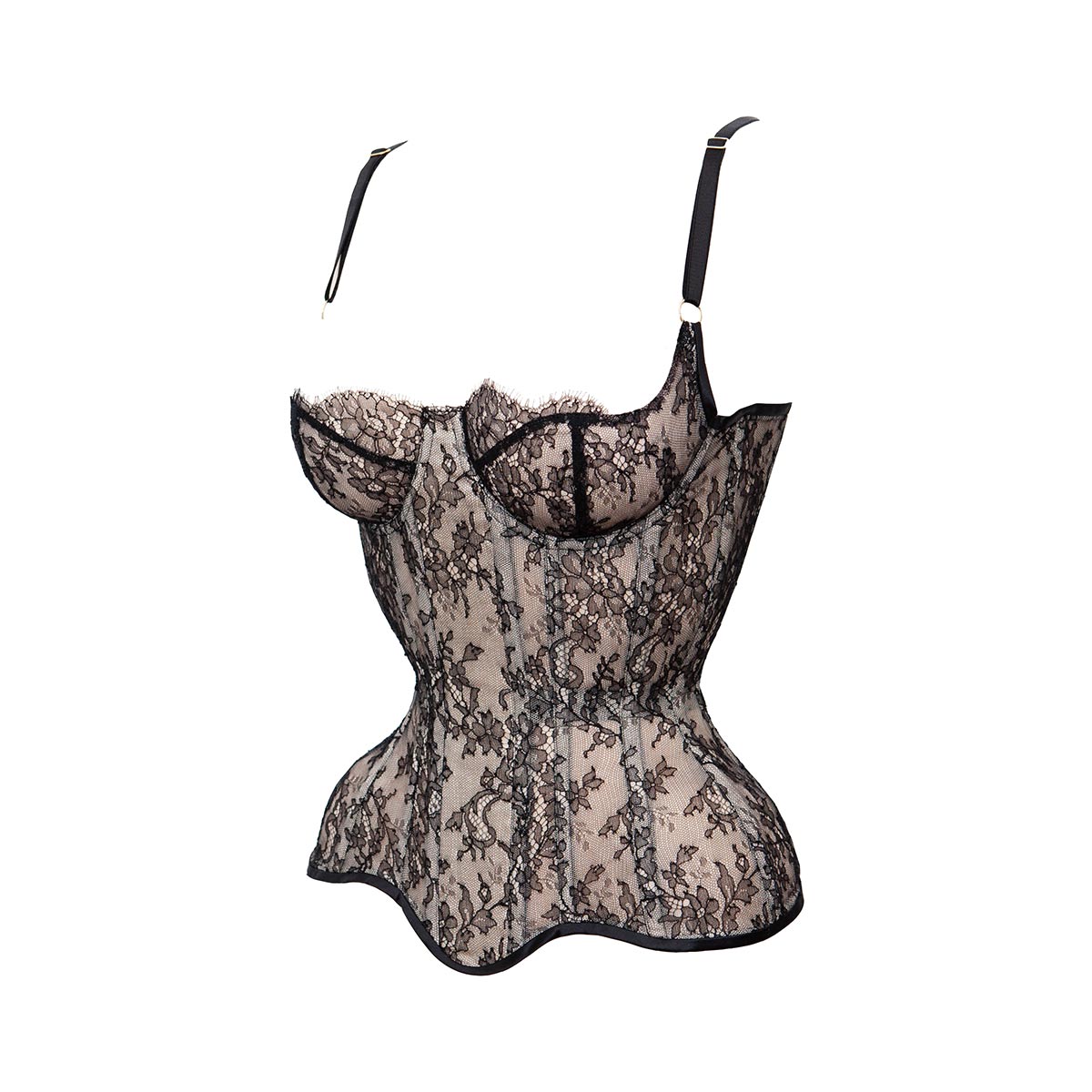 Charlotte Lace Corset - Wine – Trendy and Tipsy